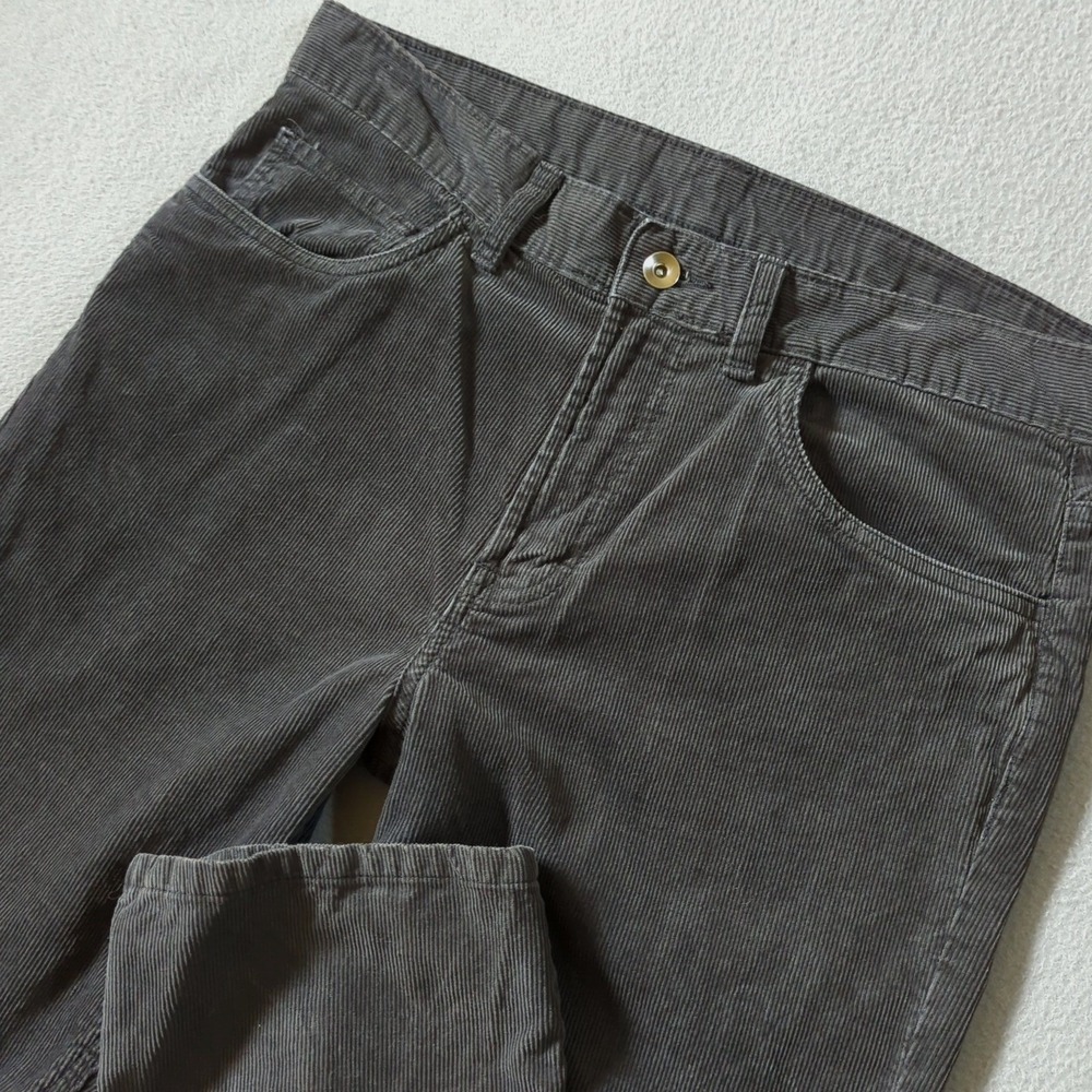 JCP Mens Slim Straight Corduroy Pants Grey 100% Cotton 32x32 JC Penney